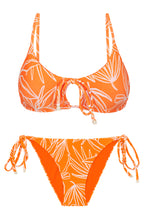 Laden Sie das Bild in den Galerie-Viewer, Product Front: Rio De Sol Ensemble Set Trail-Orange Tank-Tie Ibiza-Comfy
