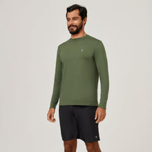 Laden Sie das Bild in den Galerie-Viewer, Image 02: Uv Line T-Shirt Longsleeve Uvpro Green Militar Upf50+
