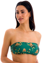 Laden Sie das Bild in den Galerie-Viewer, Gallery: Rio De Sol Haut Top Roar-Green Bandeau-Reto
