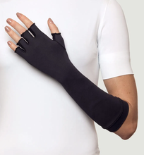 Laden Sie das Bild in den Galerie-Viewer, Image 02: Uv Line Gants Long Gloves Uni Black Upf50+
