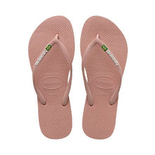 Laden Sie das Bild in den Galerie-Viewer, Product Front: Havaianas Tongs Havaianas Slim Brasil Rosa Crocus
