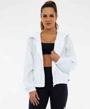 Laden Sie das Bild in den Galerie-Viewer, Image 02: Alto Giro Fitness Haut Jaqueta Tecnospan Recortes Branco
