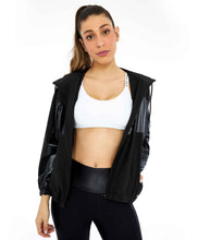 Laden Sie das Bild in den Galerie-Viewer, Image 06: Alto Giro Fitness Haut Jaqueta Tecnospan Recortes Preto
