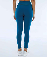 Laden Sie das Bild in den Galerie-Viewer, Image 02: Alto Giro Fitness Bas Legging Supplex Com Laser No Cos Verde Deep

