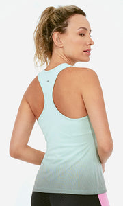 Model Back: Alto Giro Fitness Haut Regata Skin Fit Degrade Menta