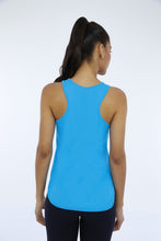 Laden Sie das Bild in den Galerie-Viewer, Model Back: Alto Giro Fitness Haut Regata Skin Fit Inspiracional Azul Vivid
