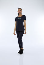 Laden Sie das Bild in den Galerie-Viewer, Image 02: Alto Giro Fitness Haut T-Shirt Skin Fit Inspiracionais Preto
