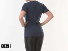 Laden Sie das Bild in den Galerie-Viewer, Model Back: Alto Giro Fitness Haut T-Shirt Skin Fit Mak
