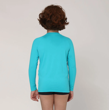 Laden Sie das Bild in den Galerie-Viewer, Camiseta Kids Uvpro ML Azul Piscina UPF50+
