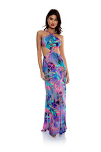 Laden Sie das Bild in den Galerie-Viewer, Cut Out Long Dress Multicolor
