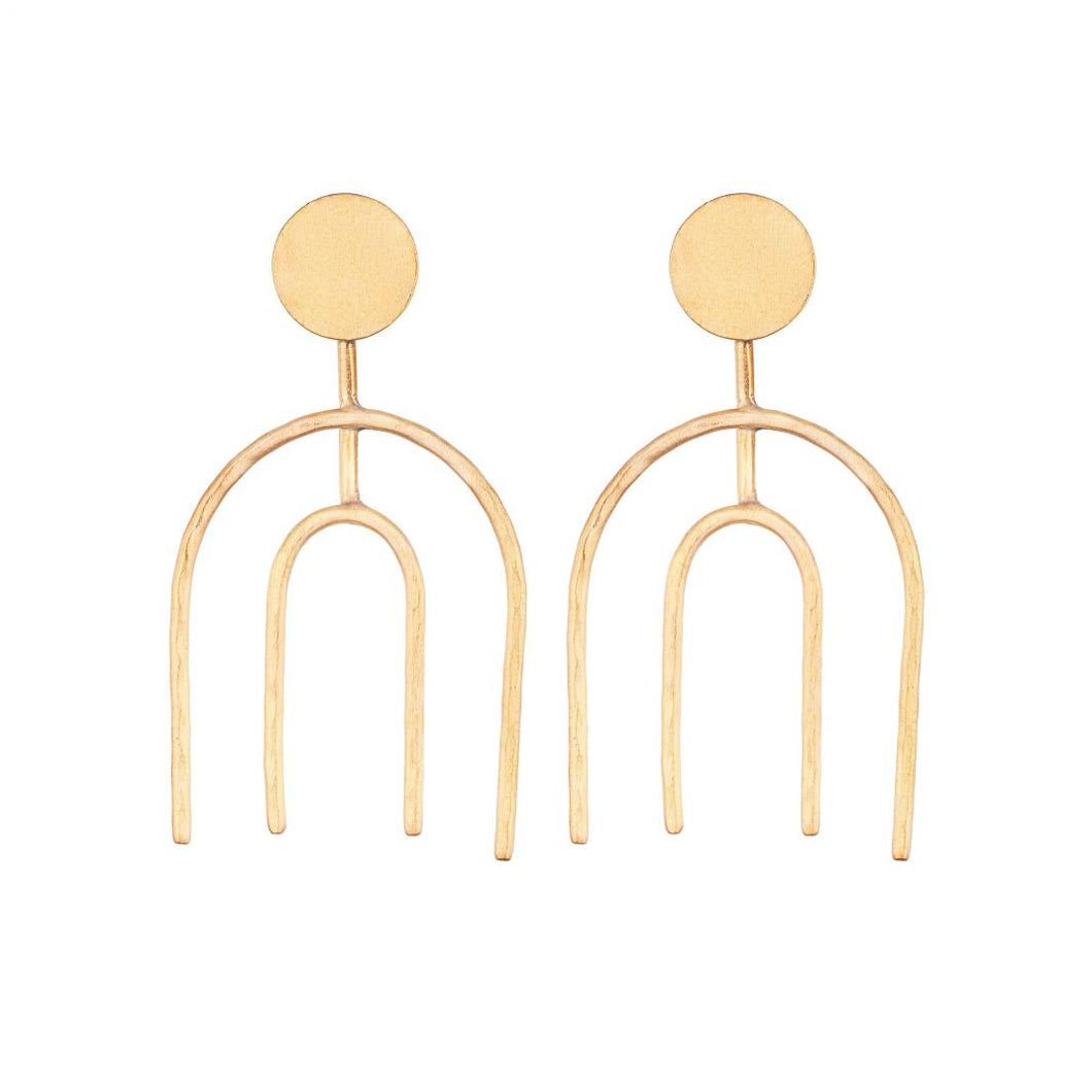 Earrings Kaldera Gold Hipenema