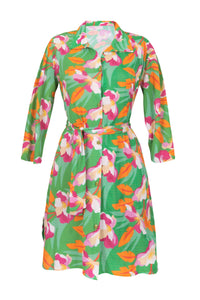 Grünes Bloom-Shirt