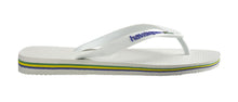 Laden Sie das Bild in den Galerie-Viewer, Model Back: Havaianas Tongs Brasil Logo White
