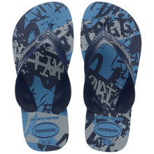 Laden Sie das Bild in den Galerie-Viewer, Model Front: Havaianas Tongs Havaianas Kids Max Street Azul Aco
