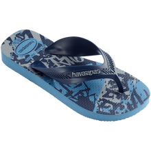 Laden Sie das Bild in den Galerie-Viewer, Model Back: Havaianas Tongs Havaianas Kids Max Street Azul Aco
