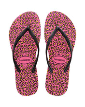 Laden Sie das Bild in den Galerie-Viewer, Image 03: Havaianas Tongs Havaianas Slim Animals Shocking Pink
