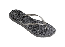 Laden Sie das Bild in den Galerie-Viewer, Product Front: Havaianas Tongs Havaianas Slim Animals Steel Grey
