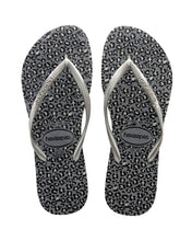 Laden Sie das Bild in den Galerie-Viewer, Image 03: Havaianas Tongs Havaianas Slim Animals Steel Grey
