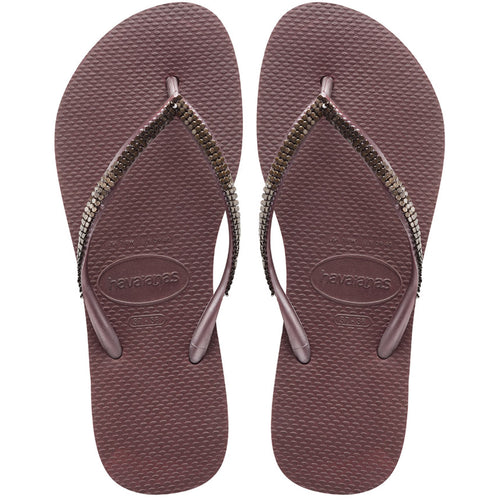 Product Front: Havaianas Tongs Slim Metal Mesh Grape Wine