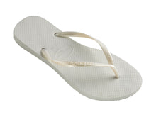 Laden Sie das Bild in den Galerie-Viewer, Gallery: Havaianas Tongs Slim White
