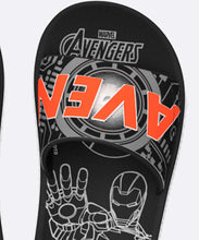 Laden Sie das Bild in den Galerie-Viewer, Ipanema Avengers Slide Preto Cinza Laranja
