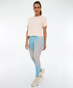 Bio-Verdunkelungsleggings Recortes Degrade Azul Organic