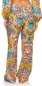 Model Back: Luli Fama Pantalon De Plage Bottom Flare Diosa Salvaje