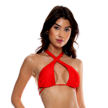 Laden Sie das Bild in den Galerie-Viewer, Gallery: Luli Fama Haut Top Cross High Lava Red
