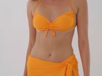 Laden und Abspielen von Videos im Galerie-Viewer, Video: Rio De Sol Jupe De Page Bio-Laranjada Mini Skirt

