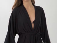Laden und Abspielen von Videos im Galerie-Viewer, Video: Rio De Sol Robe De Plage Black Kimono
