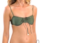 Laden und Abspielen von Videos im Galerie-Viewer, Video: Rio De Sol Haut Top Shimmer-Croco Balconet-Tie
