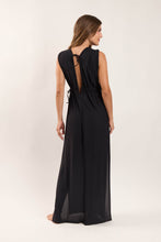 Laden Sie das Bild in den Galerie-Viewer, Model Back: Rio De Sol Vêtement De Plage Black Long Dress Soleil

