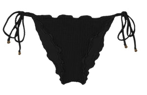 Product Front: Rio De Sol Bas Bottom Dots-Black Frufru