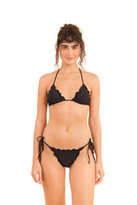 Model Front: Rio De Sol Bas Bottom Dots-Black Frufru