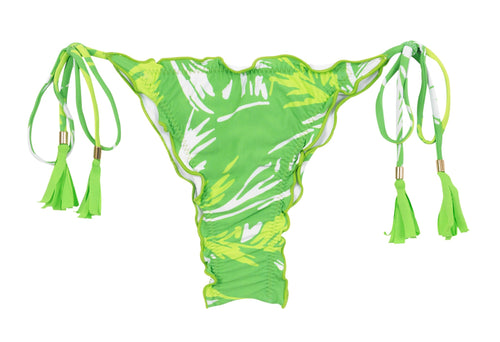 Product Front: Rio De Sol Bas Bottom Green-Palms Frufru-Fio