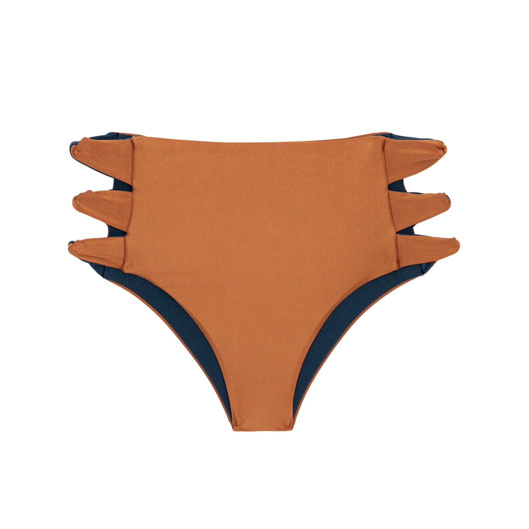 Product Front: Rio De Sol Bas Bottom Nocciola High-Waist-Spin