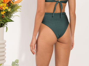 Model Back: Rio De Sol Bas Bottom Palace Belted-High-Waist
