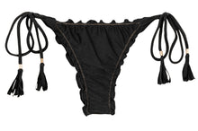 Laden Sie das Bild in den Galerie-Viewer, Product Front: Rio De Sol Bas Bottom Shimmer-Black Frufru-Fio

