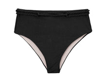 Laden Sie das Bild in den Galerie-Viewer, Product Front: Rio De Sol Bas Bottom Shimmer-Black Hotpants
