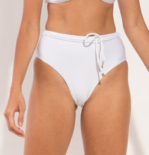 Laden Sie das Bild in den Galerie-Viewer, Image 10: Rio De Sol Bas Bottom Shimmer-White Belted-High-Waist
