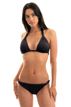 Laden Sie das Bild in den Galerie-Viewer, Model Front: Rio De Sol Bas Calcinha Ambra Mel Preto
