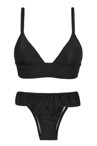 Product Front: Rio De Sol Ensemble Cloque Preto Tri Cos