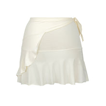 Laden Sie das Bild in den Galerie-Viewer, Product Back: Rio De Sol Jupe De Page Off-White Mini Skirt
