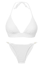 Laden Sie das Bild in den Galerie-Viewer, Product Front: Rio De Sol Ensemble Set Bora-White Tri-Cos Cheeky-Fixa
