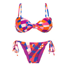 Laden Sie das Bild in den Galerie-Viewer, Product Front: Rio De Sol Ensemble Set Funny Bandeau-Joy Lacinho
