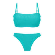 Laden Sie das Bild in den Galerie-Viewer, Product Front: Rio De Sol Ensemble Set Malibu-Atol Bandeau-Reto Essential
