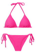 Laden Sie das Bild in den Galerie-Viewer, Product Front: Rio De Sol Ensemble Set Malibu-Rosa Tri-Inv Cheeky-Tie

