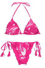 Laden Sie das Bild in den Galerie-Viewer, Product Front: Rio De Sol Ensemble Set Pink-Palms Frufru
