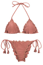 Laden Sie das Bild in den Galerie-Viewer, Product Front: Rio De Sol Ensemble Set Shimmer-Copper Frufru
