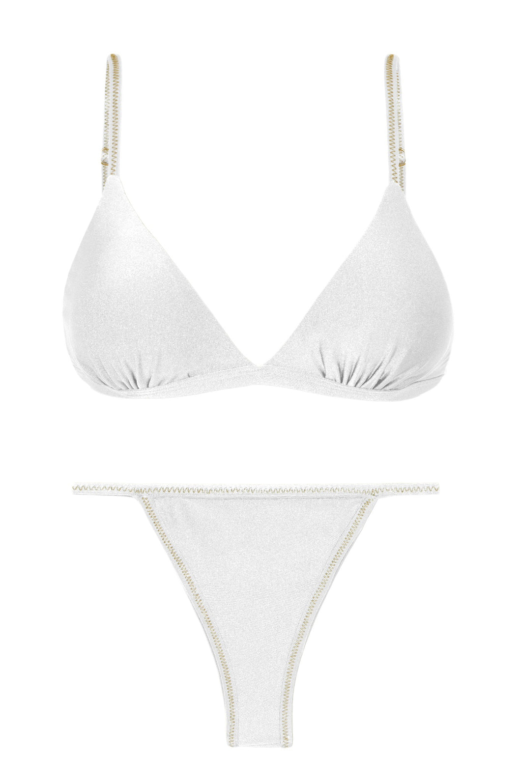 Product Front: Rio De Sol Ensemble Set Shimmer-White Tri-Fixo California